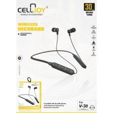 Celljoy V-30 Deep Powerful Sound Wireless Neckband(30 Hrs Talktime)