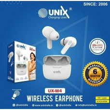 UNIX UXW4 Buds Pro Wireless BT Earbuds(25Hrs Playtime)