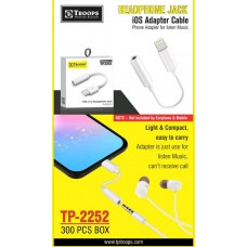 Troops TP2252 Headphone Jack iOS Adapter Cable