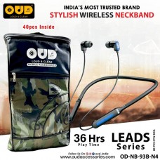 OUD OD NB93B N4 Leads Series Wireless Neckband(36Hrs Playtime)