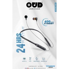 OUD OD NB E70B Titanium Series Wireless Neckband(24Hrs Playtime)
