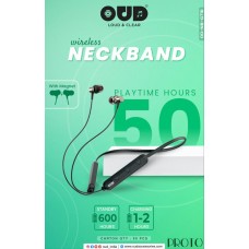 OUD OD NB-G71B Proto wireless Neckband 1 to 2Hrs Charging(50Hrs Backup)