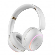 boAt Rockerz 480 w/RGB LEDs Bluetooth Headphones(White Sabre)