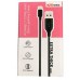 Portronics Konnect Core Mini 25CM 2.4Amp 8Pin USB Cable(Black)