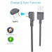 Portronics KonnectL 3Amp 1.2Mtr TypeC Charge And Sync Cable(Black)