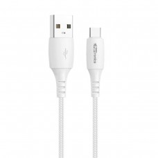 Portronics KonnectA 1Mtr TypeC Cable With PVC Heads(White)