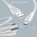 Portronics KonnectA 1Mtr TypeC Cable With PVC Heads(White)