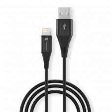 Portronics KonnectB Plus 3Amp 1Mtr 8Pin USB Data Sync Cable(Black)