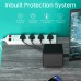 Portronics PowerPlate4 with 4Power Sockets + 1USB Port Power Converter with Extension(White)