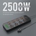 Portronics PowerPlate7 2500W with 6USB+8Socket Extension Boards(Black)