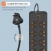 Portronics PowerPlate7 2500W with 6USB+8Socket Extension Boards(Black)