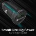 Portronics CarPower Mini Car Charger with Dual USB Port(PD+QC)(Black)