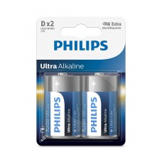 Philips LR20 Mono Dx2 (1.5V)Power Alkaline Long Lasting Battery(Pack of 2 PSc)