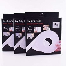 Double Sided Nano Adhesive Multipurpose Ivy Grip Tape 1Mtr (Removable, Washable, Reusable)  