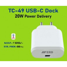 ERD TC-49 20W USB-C DOCK Charger TC49 FAST CHARGER