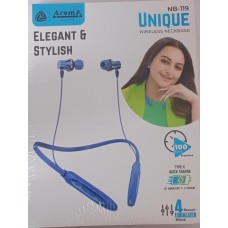 Aroma NB-119 Unique wireless Neckband(100hrs playtime)