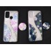 Imported Premium Back Case Flowers With Sparking Hearts and Pop Socket