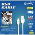 UNIX UX-89 2.4Amp 1000mm  Type C Fast Data cable