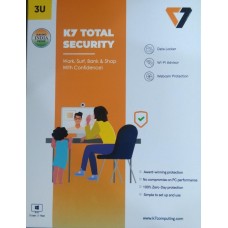 K7  3 User-1 Years TOTAL SECURITY 1CD-1Key - 3PC(Mobile Security Free) 