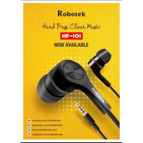 robotek wired earphones