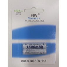 Geemax+ FIW144 1500Mah AAA Batteries(Pack 0f 2)