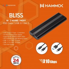 Hammok BLISS M.2 NVME/NGFF SSD Enclosure 3.1