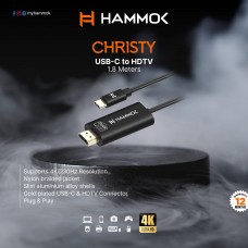 Hammok CHRISTY USB-C TO HDMI 4K 1.8 M CABLE 