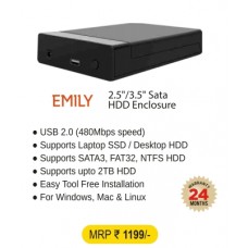 Hammok EMILY 3.5/2.5 Sata HDD Enclosure 2.0