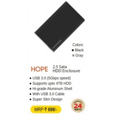 Hammok HOPE 2.5 Sata HDD Enclosure 3.0-Metal(Black)