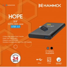 Hammok HOPE 2.5 Sata HDD Enclosure 3.0-Metal(Grey)