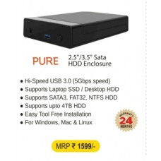 Hammok PURE 3.5/2.5 Sata HDD Enclosure 3.0