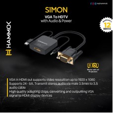 Hammok SIMON VGA TO HDMI WITH AUDIO 