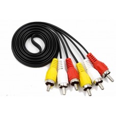 Sooro 3RCA to 3RCA 1.5m Audio Video AV Cable TV,LCD,LED,DTH,DVD Cable