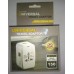 International All in one Universal Adaptor+Dual USB Fast Charging Port