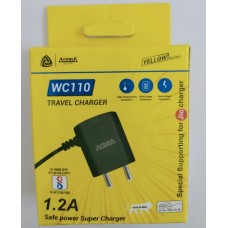 Aroma WC110 1.2Amp Safe Power Super Micro/V8 Travel Charger