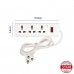  Ikshu I304 Universal 3-Socket Surge protector + Overload Protection