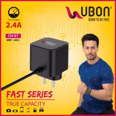 UBON CH-67 Fastest Series 2.4A TypeC Charger 