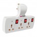 Ubon EXT-100 Power Champ 3 Ports Extension Socket with Switch Button