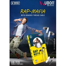 UBON UB-920 Rap-Mafia Magnetic Champ Earphone with Braided Thread Cable