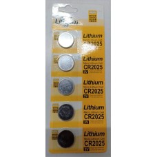Lithium 2025 battery for remotes /Calculators(Pack of 5 pieces)