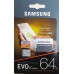 Samsung EVO -64GB-microSDHC-Card with SD Adapter