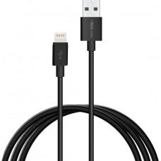 Portronics KonnectCore Lightning/iphone 1M/2.1A Fast Charging Cable(Black)