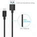 Portronics KonnectCore Lightning/iphone 1M/2.1A Fast Charging Cable(Black)