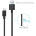 Portronics KonnectCore TypeC 1M/2.1A Fast Charging Cable(Black)