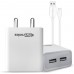 Portronics ADAPTO66 micro/V8 Dual USB 2.4A Fast Mobile Charger 