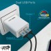 Portronics ADAPTO66 micro/V8 Dual USB 2.4A Fast Mobile Charger 