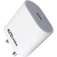 Portronics Adapter20 TypeC 20W Ultra Fast Mobile Charger(Dock Only)