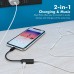 Portronics iKonnect One 2in1 iphone Audio and Charging Connecter/Splitter