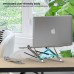Portronics My Buddy K Pro Ergonomic Portable Laptop Stand silver