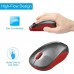 Portronics Toad12 Wireless Mouse(2.4GHz Red-Black)